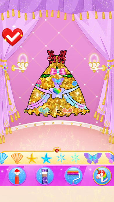 Princess Makeup Dress Design Screenshot