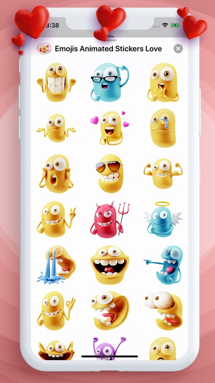 Emojis Animated Stickers Love
