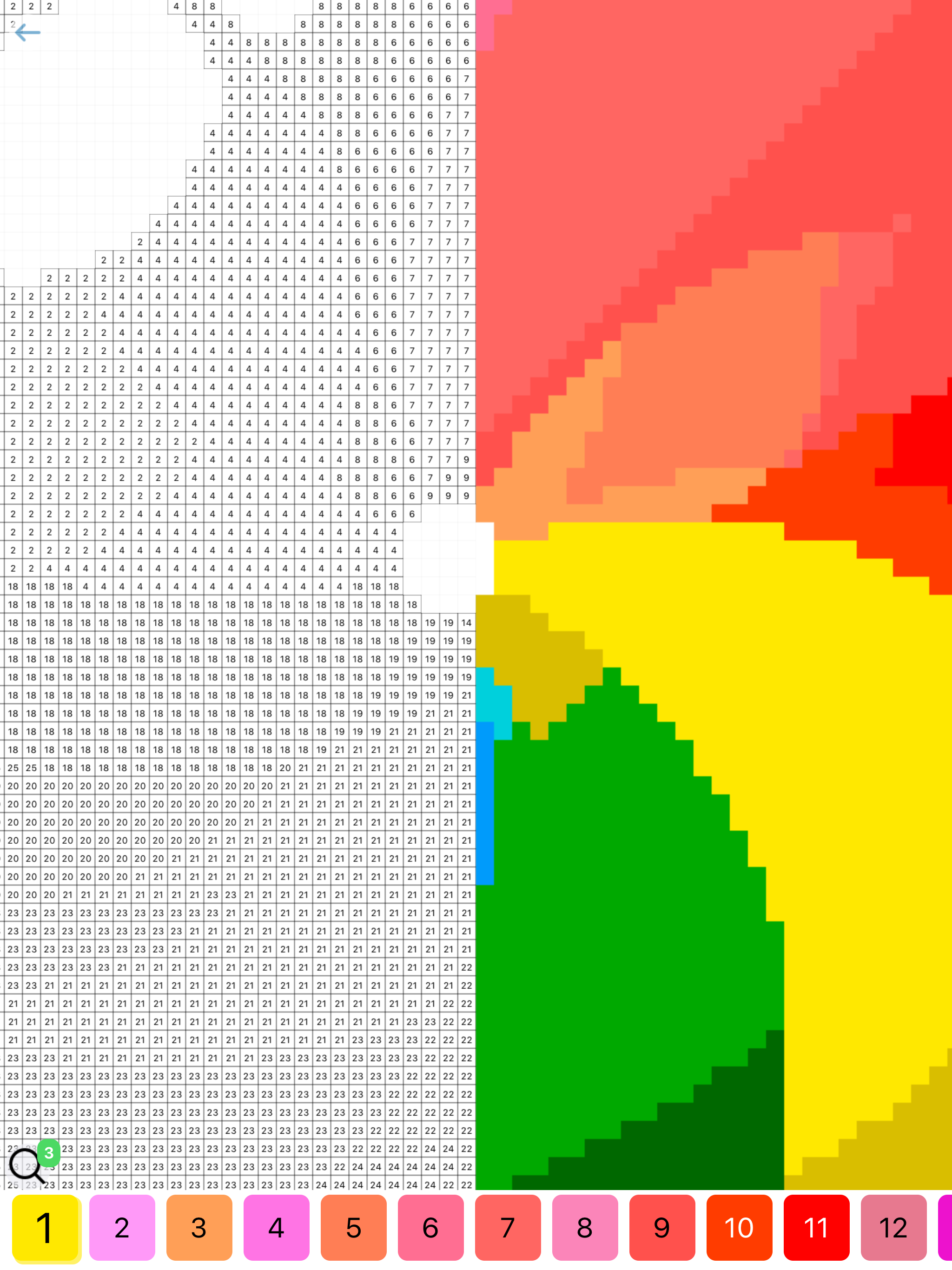 Multi Color by number