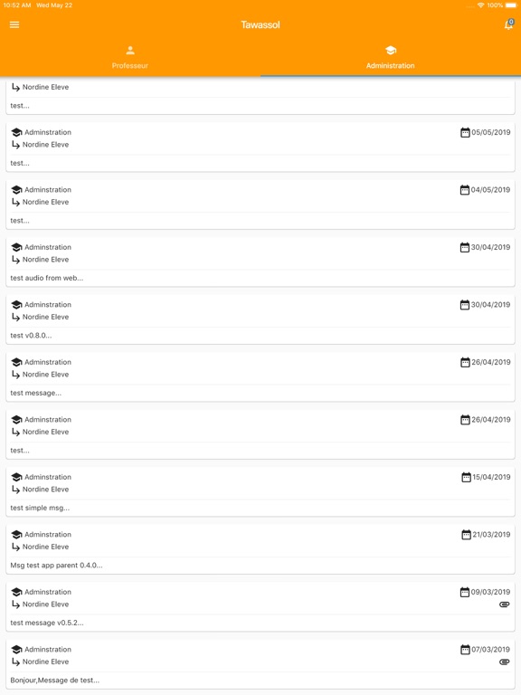 Tawassol Parent iPad screenshot 6 - Education app