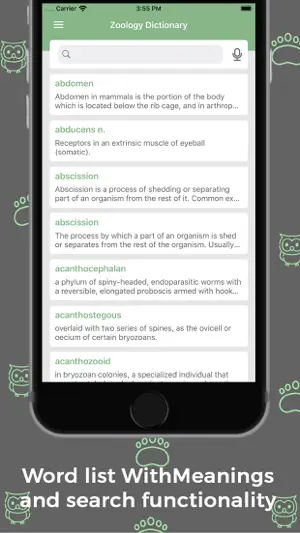 Zoology Dictionary - Offline screenshot 2