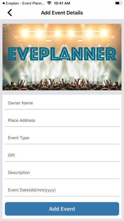 Eveplanner - Event Planner App