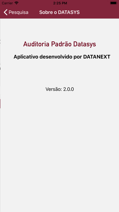Audit DATASYS Padrão Screenshot