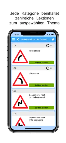 Game screenshot Verkehrszeichen der Schweiz apk