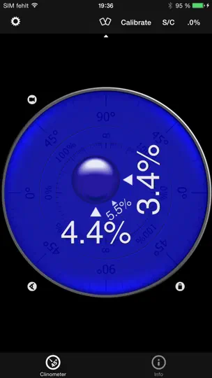 Captura de pantalla de Nivel De Burbuja & Clinometer en iPhone 2