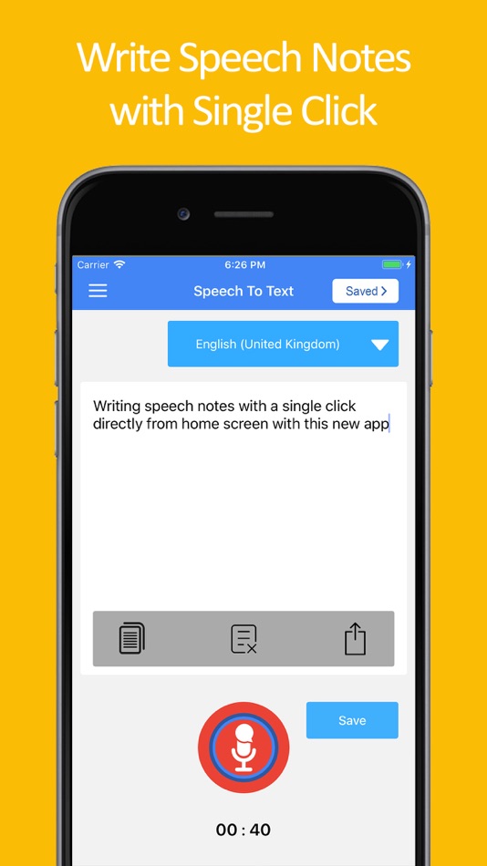 #1. Speech to Text Voice Typing (iOS) Podle: Mudasser Khalid