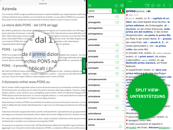 Wörterbuch Italienisch iPad app afbeelding 4
