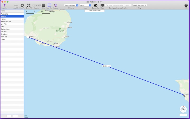 Screenshot #2 pour Map Distances & Area