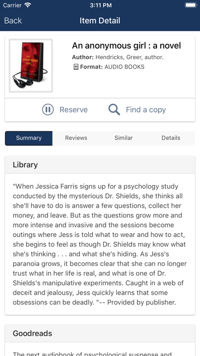 Lake Villa Library Screenshot