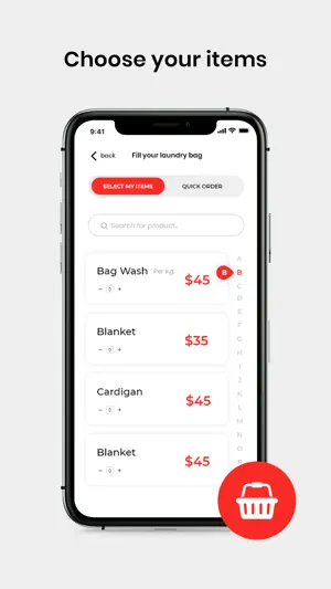 iBAG intelligent dry cleaning screenshot 2