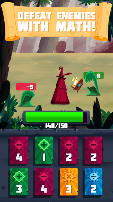 Screenshot #1 pour Arithmagic - Math Wizard Game