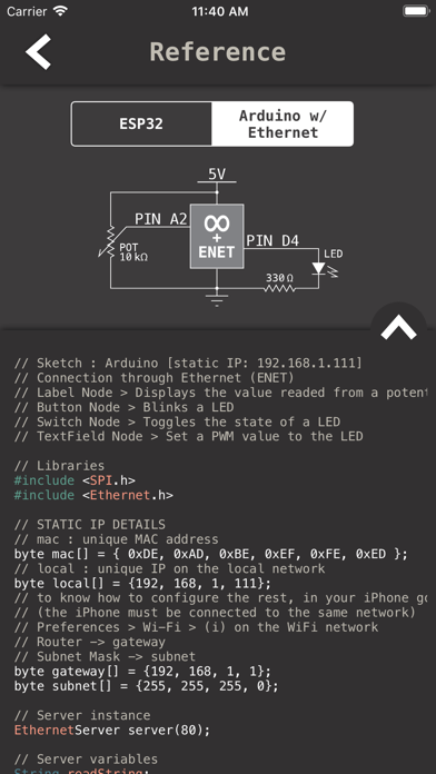 Arduino Commands Screenshot