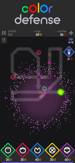 ‎Color Defense - A TD Puzzler Screenshot