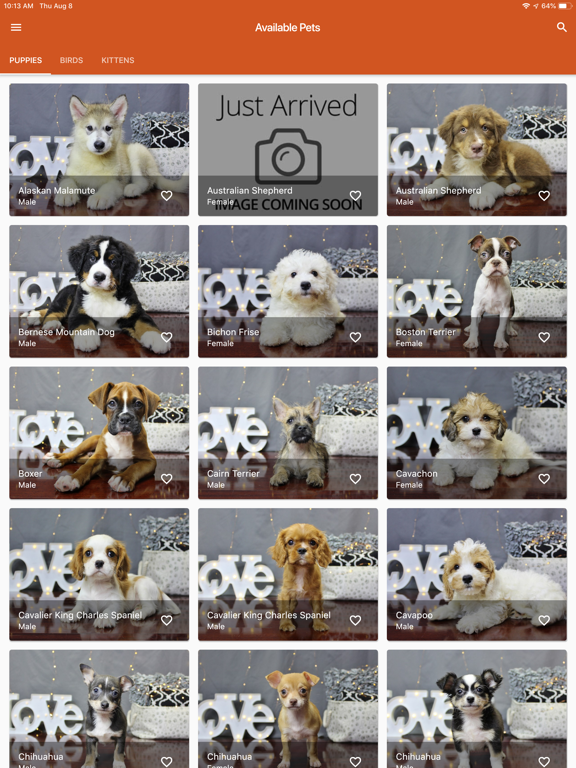 Petland USA iPad screenshot 1 - Shopping app