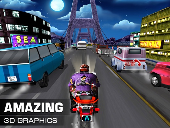 Screenshot #6 pour Moto Traffic Rider 3D