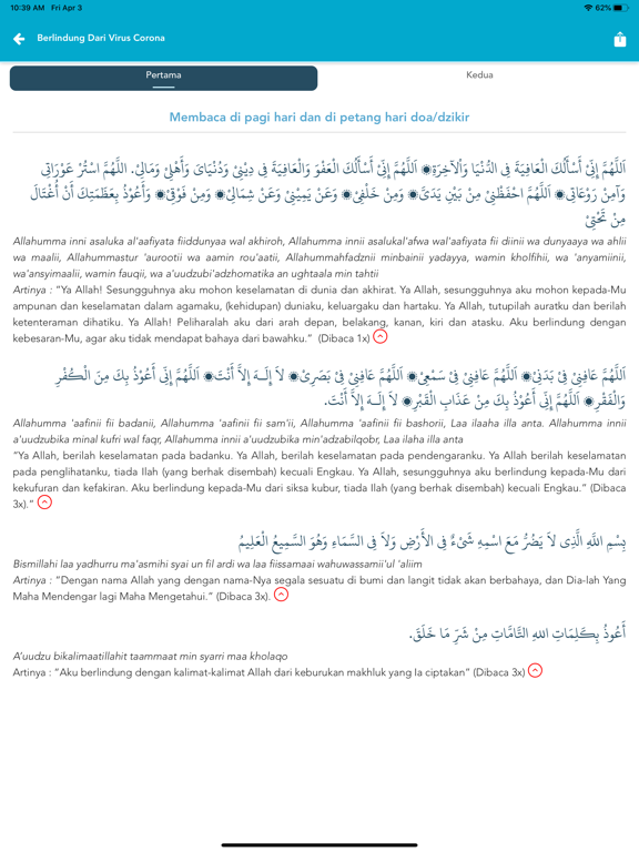Dzikir & Doa Lengkap iPad screenshot 4 - Book app
