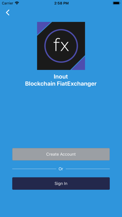 Inout Blockchain FiatExchanger screenshot 2