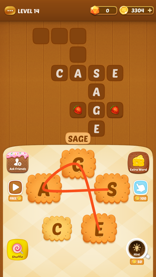 #2. Word Connect Cookies (iOS) 由: RuiQing Software Technology Beijing Inc.