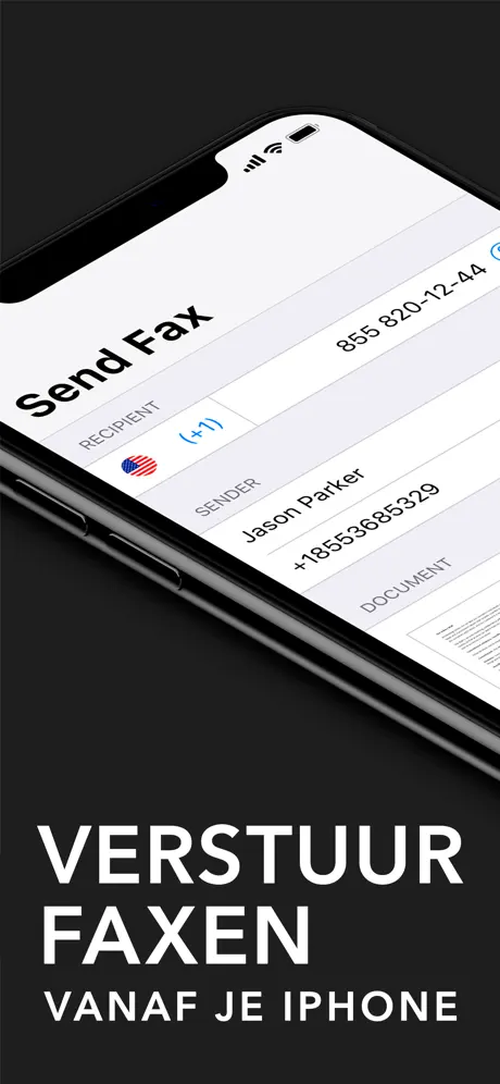 FAX App: faxen versturen