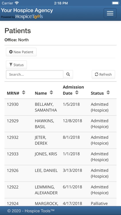 Hospice Tools eBilling