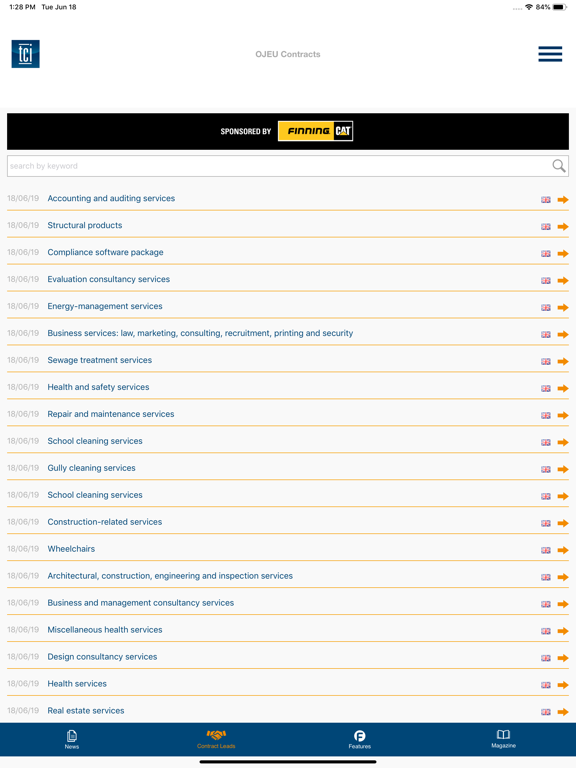 The Construction Index News iPad screenshot