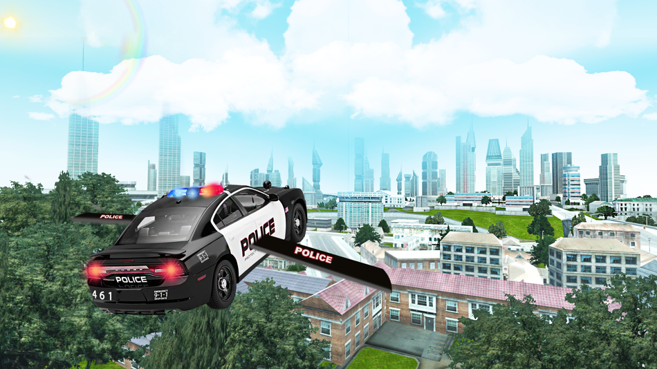 Police Flying Car 3D Simulator - 1.2 - (iOS)