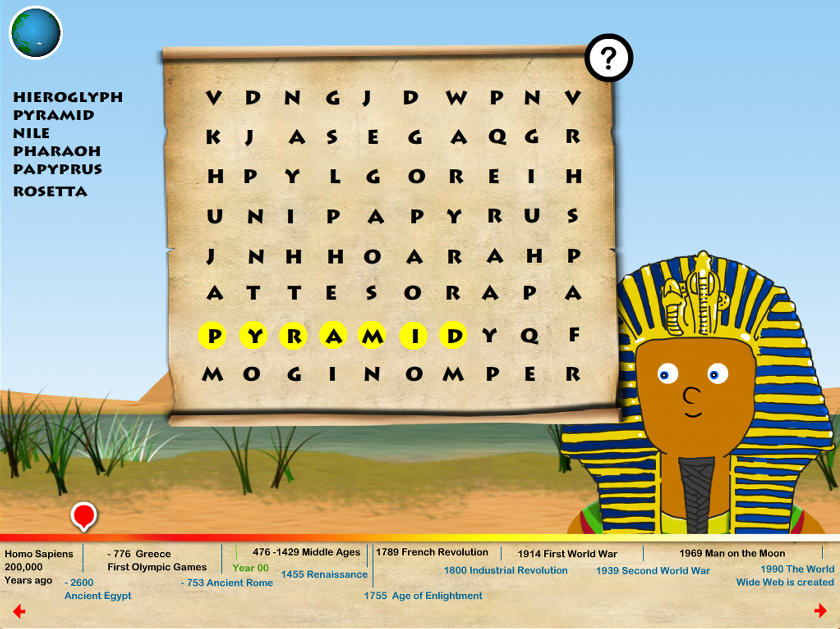 Word Search - History for Kids screenshot 6