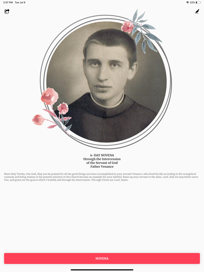 Novena of the Father Venance