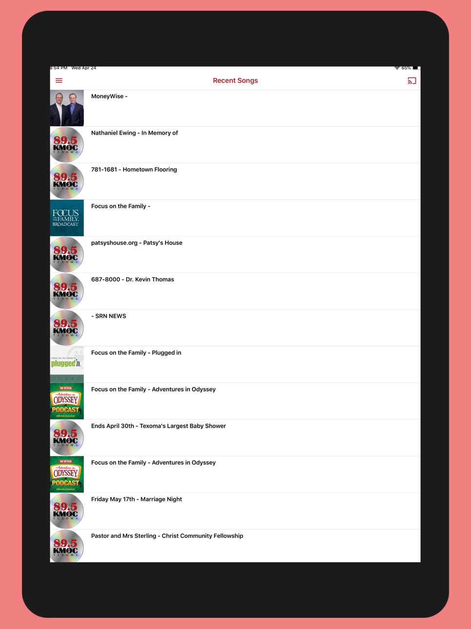 iPad screenshot
