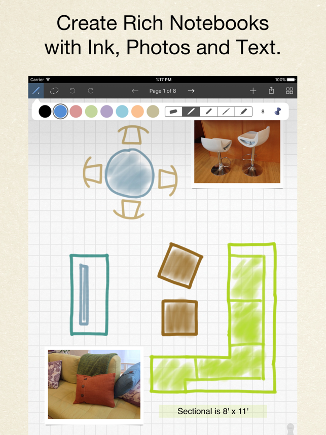 ภาพหน้าจอของ Inkflow Plus Visual Notebook