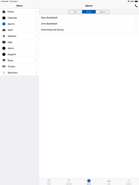 Shortridge Athletics - Indiana iPad screenshot 4 - Education app