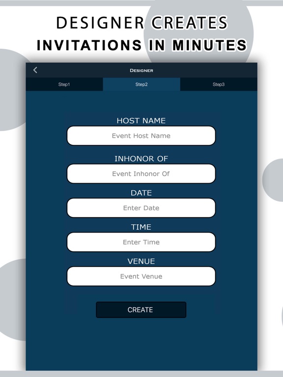 Fab Invitation Card Designer iPad screenshot 4 - Lifestyle app