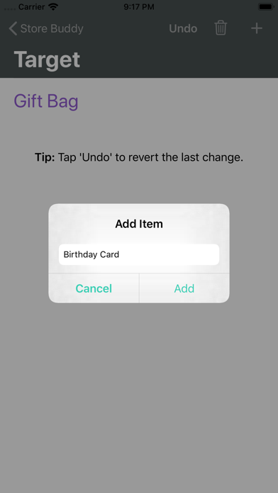Store Buddy - Shopping List iPhone screenshot 2 - Utilities app