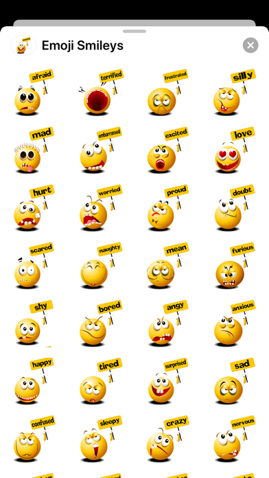 Emoji Smiley Signs Stickers Screenshot