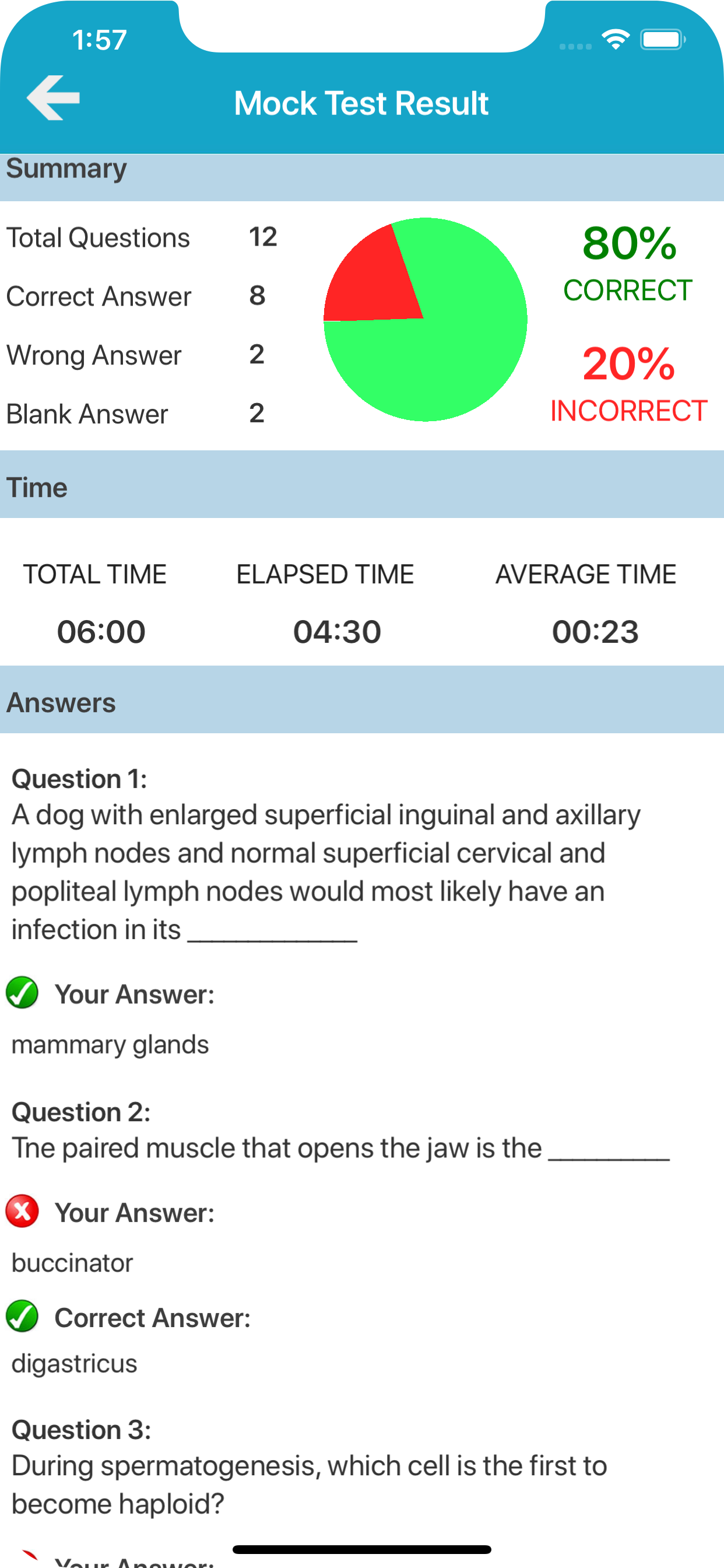 Veterinary Anatomy Quiz