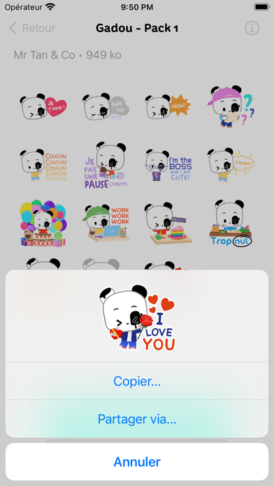 Les Stickers de Gadou Screenshot