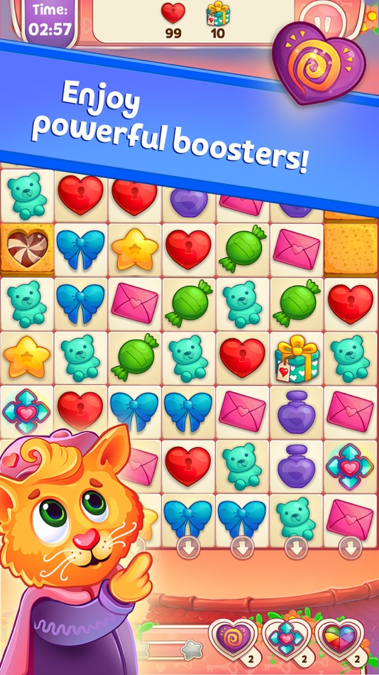 #6. Sweet Hearts Match 3 (iOS) By: CharStudio OU