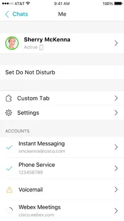 Cisco Jabber for Intune iPhone image 4
