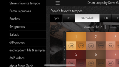 Screenshot #3 pour Drum Loops by Steve Gadd