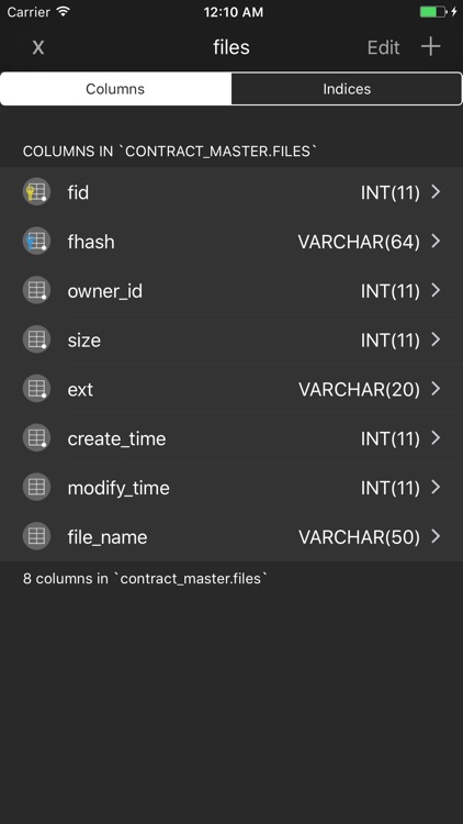 Iodine MySQL