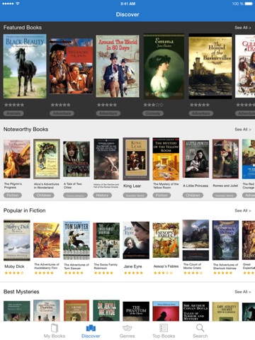Loyal Books iPad screenshot 1