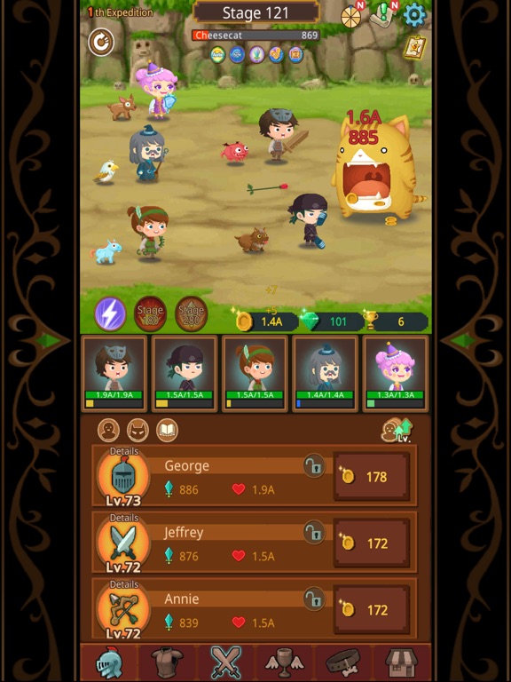 Job Hunt Heroes : Idle RPG iPad screenshot 4 - Games app