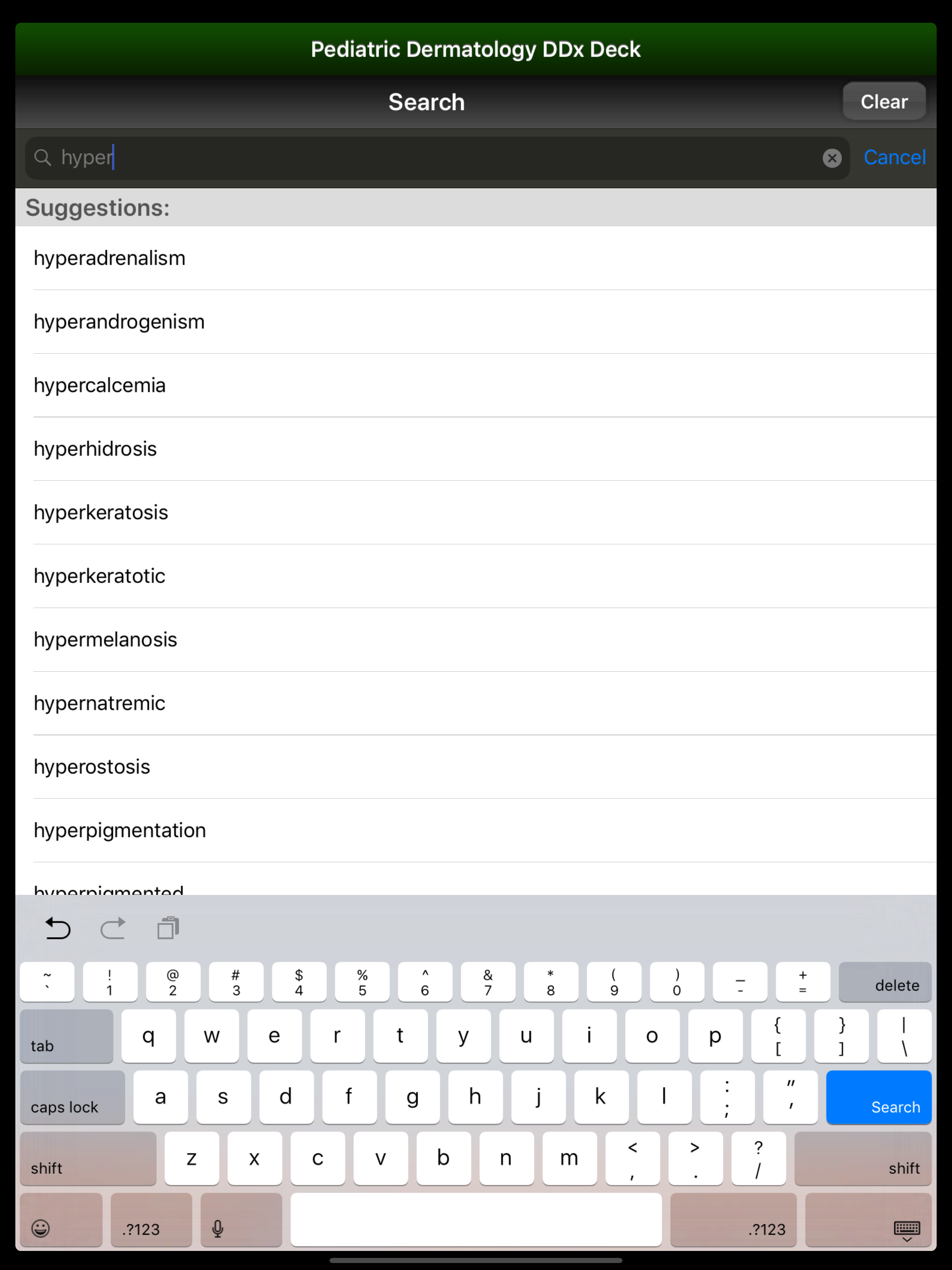 Pediatric Dermatology DDx Deck screenshot 10