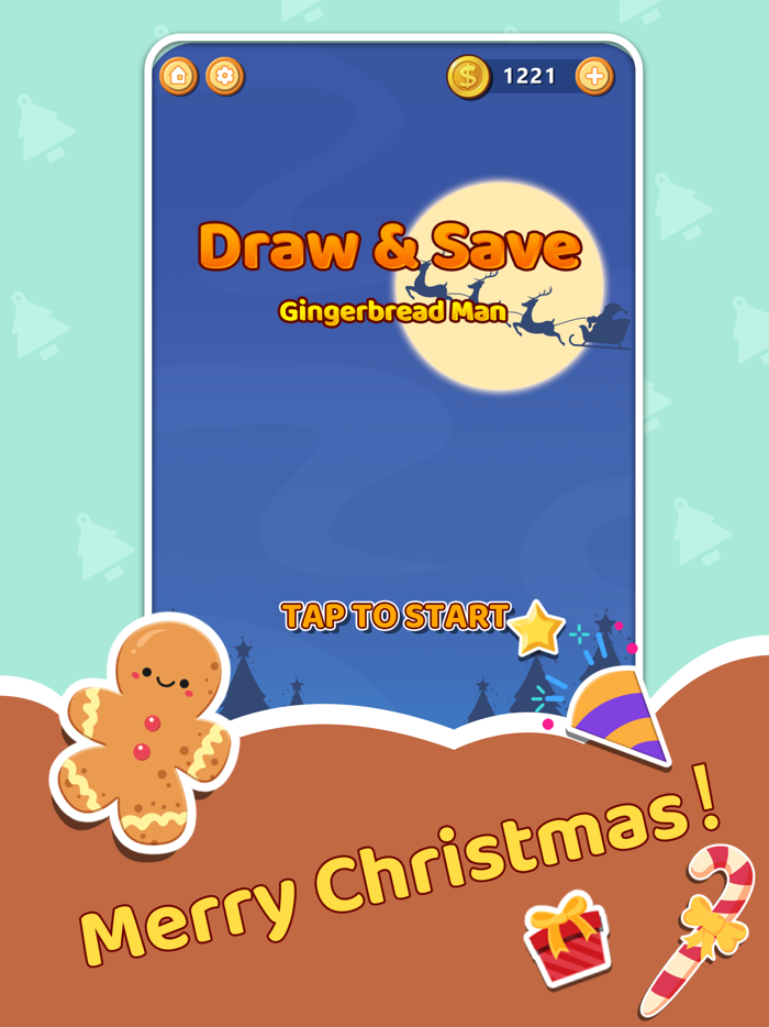 Draw Save Gingerbread Man