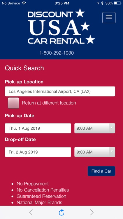 Discount USA Car Rental