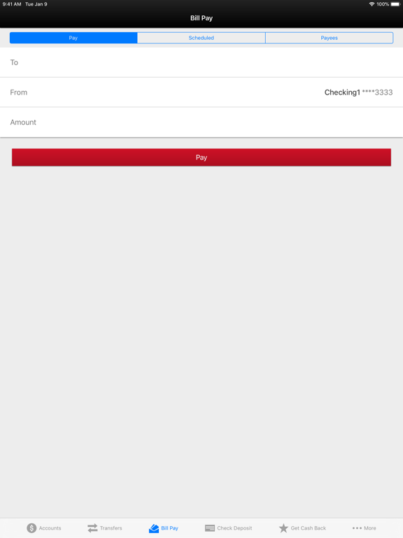 EducationCU Mobile iPad screenshot 5 - Finance app