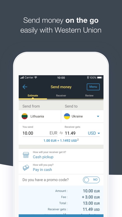 WesternUnion LT Money Transfer