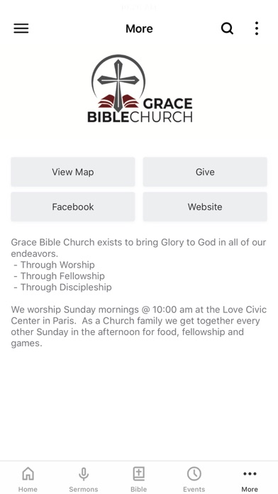 Grace Bible Church Paris screenshot 3