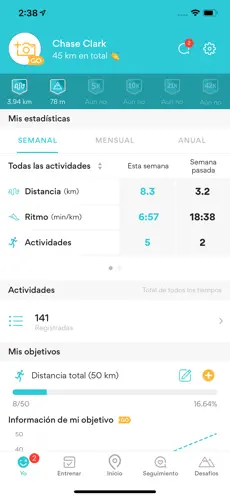 Captura 3 Runkeeper- Registro por GPS iphone
