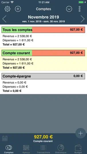 Capture d'écran de My Budget Book sur iPhone 1
